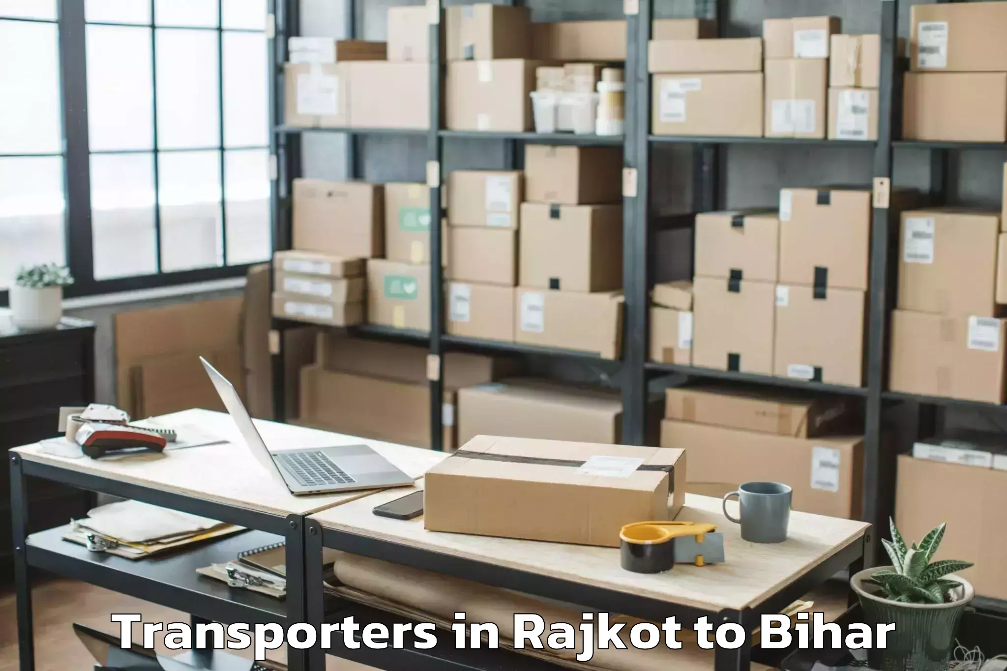 Professional Rajkot to Sharfuddinpur Transporters